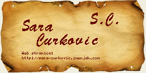 Sara Ćurković vizit kartica